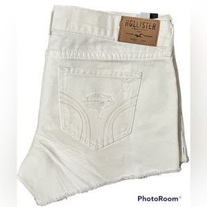 White Hollister Shorts Size 24 NWT